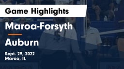 Maroa-Forsyth  vs Auburn  Game Highlights - Sept. 29, 2022