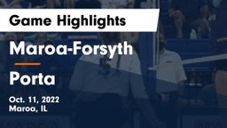 Maroa-Forsyth  vs Porta  Game Highlights - Oct. 11, 2022