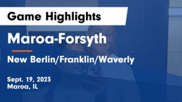 Maroa-Forsyth  vs New Berlin/Franklin/Waverly  Game Highlights - Sept. 19, 2023