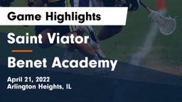 Saint Viator  vs Benet Academy  Game Highlights - April 21, 2022