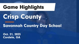 Crisp County  vs Savannah Country Day School Game Highlights - Oct. 21, 2023