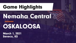 Nemaha Central  vs OSKALOOSA  Game Highlights - March 1, 2021
