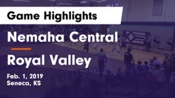 Nemaha Central  vs Royal Valley  Game Highlights - Feb. 1, 2019