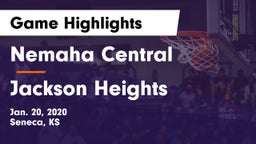 Nemaha Central  vs Jackson Heights  Game Highlights - Jan. 20, 2020