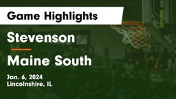 Stevenson  vs Maine South  Game Highlights - Jan. 6, 2024