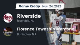 Recap: Riverside  vs. Florence Township Memorial  2022