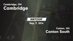 Matchup: Cambridge vs. Canton South  2016