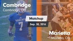 Matchup: Cambridge vs. Marietta  2016