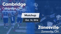 Matchup: Cambridge vs. Zanesville  2016