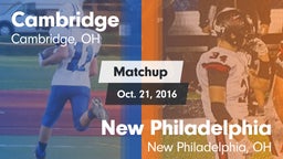 Matchup: Cambridge vs. New Philadelphia  2016