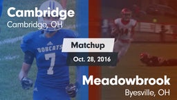 Matchup: Cambridge vs. Meadowbrook  2016