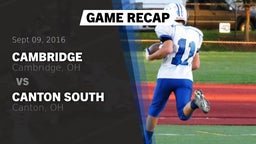 Recap: Cambridge  vs. Canton South  2016