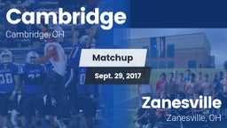 Matchup: Cambridge vs. Zanesville  2017