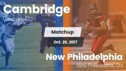 Matchup: Cambridge vs. New Philadelphia  2017