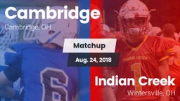 Matchup: Cambridge vs. Indian Creek  2018