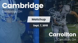 Matchup: Cambridge vs. Carrollton  2018