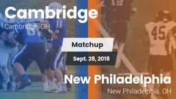 Matchup: Cambridge vs. New Philadelphia  2018