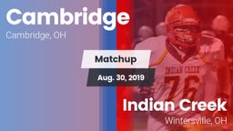 Matchup: Cambridge vs. Indian Creek  2019