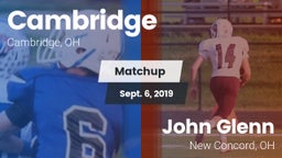 Matchup: Cambridge vs. John Glenn  2019