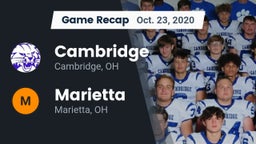 Recap: Cambridge  vs. Marietta  2020