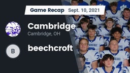 Recap: Cambridge  vs. beechcroft  2021