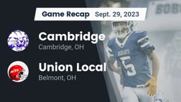 Recap: Cambridge  vs. Union Local  2023