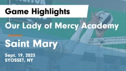 Our Lady of Mercy Academy vs Saint Mary   Game Highlights - Sept. 19, 2023