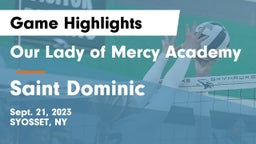 Our Lady of Mercy Academy vs Saint Dominic  Game Highlights - Sept. 21, 2023