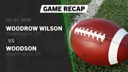 Recap: Woodrow Wilson  vs. Woodson  2016