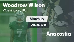 Matchup: Wilson  vs. Anacostia 2016