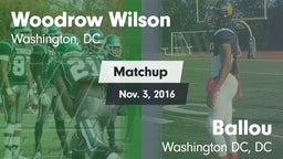 Matchup: Wilson  vs. Ballou  2016