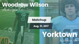Matchup: Wilson  vs. Yorktown  2017