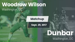 Matchup: Wilson  vs. Dunbar  2017