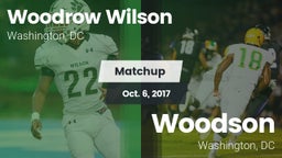 Matchup: Wilson  vs. Woodson  2017