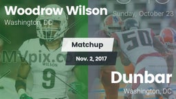 Matchup: Wilson  vs. Dunbar  2017