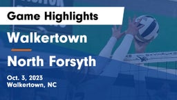 Walkertown  vs North Forsyth Game Highlights - Oct. 3, 2023
