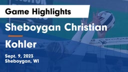 Sheboygan Christian  vs Kohler  Game Highlights - Sept. 9, 2023