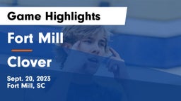 Fort Mill  vs Clover  Game Highlights - Sept. 20, 2023