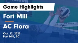 Fort Mill  vs AC Flora Game Highlights - Oct. 12, 2023