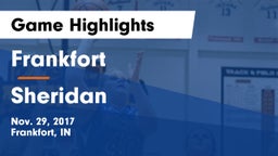 Frankfort  vs Sheridan  Game Highlights - Nov. 29, 2017