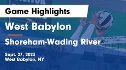 West Babylon  vs Shoreham-Wading River  Game Highlights - Sept. 27, 2023