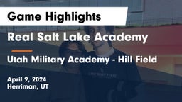 Real Salt Lake Academy vs Utah Military Academy - Hill Field Game Highlights - April 9, 2024