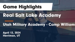 Real Salt Lake Academy vs Utah Military Academy - Camp Williams Game Highlights - April 12, 2024