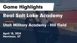 Real Salt Lake Academy vs Utah Military Academy - Hill Field Game Highlights - April 18, 2024