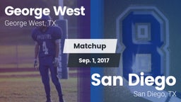 Matchup: George West vs. San Diego  2017