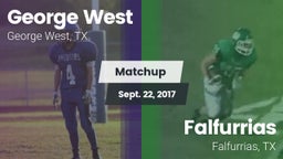 Matchup: George West vs. Falfurrias  2017