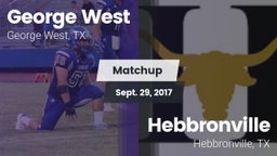 Matchup: George West vs. Hebbronville  2017
