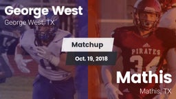 Matchup: George West vs. Mathis  2018