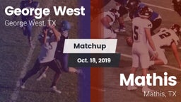 Matchup: George West vs. Mathis  2019