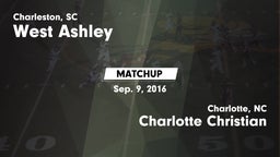 Matchup: West Ashley High vs. Charlotte Christian  2016